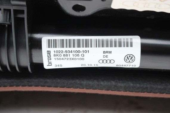 AUDI A7 FOTELE KOMPLET FOTELI siedzeń siedzenia fotel tapicerka 4G8 USA skóra kolor brąz FOTEL siedzenie przód przednie LIFT A7