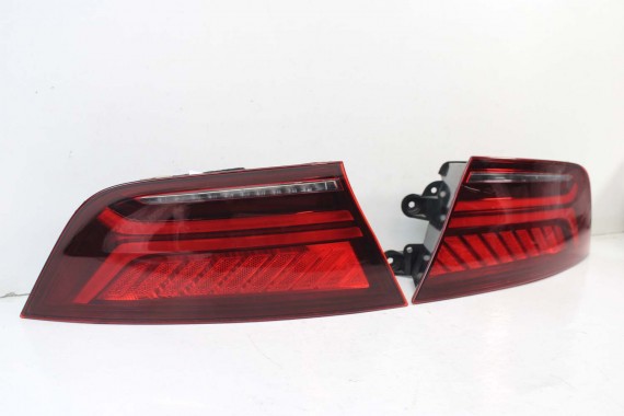 AUDI A7 TYŁ ZDERZAK TYLNY KLAPA BAGAŻNIKA 4G 4G8 LAMPY W1W1 LX5R Niebieski FL LIFT tylna zderzak klapa lampa led ledy