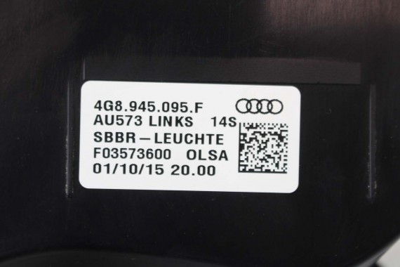 AUDI A7 TYŁ ZDERZAK TYLNY KLAPA BAGAŻNIKA 4G 4G8 LAMPY W1W1 LX5R Niebieski FL LIFT tylna zderzak klapa lampa led ledy