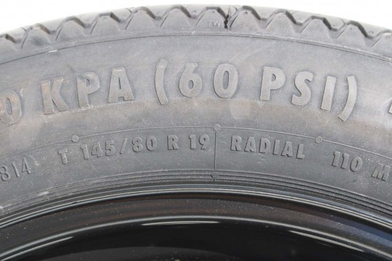 AUDI A8 KOŁO DOJAZDOWE DOJAZDÓWKA ZAPAS 4H0601027B 4H0 601 027 B 5J*19H2 ET22 5x112 CONTINENTAL 145/80/19 110M 4H0601027B 4H D4