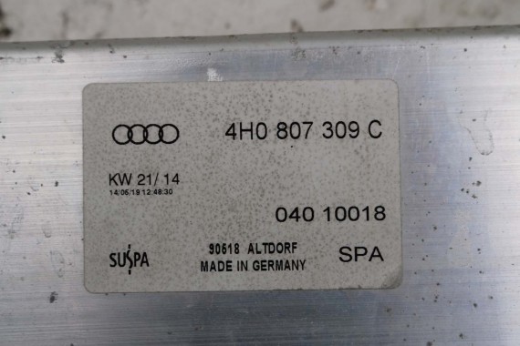 AUDI A8 BELKA ZDERZAKA TYŁ 4H0807309C 4H0807309D 4H0 807 309 wzmocnienie 4H0807309 4H0807309A 4H0807309C 4H D4 2010- 4H0807309C