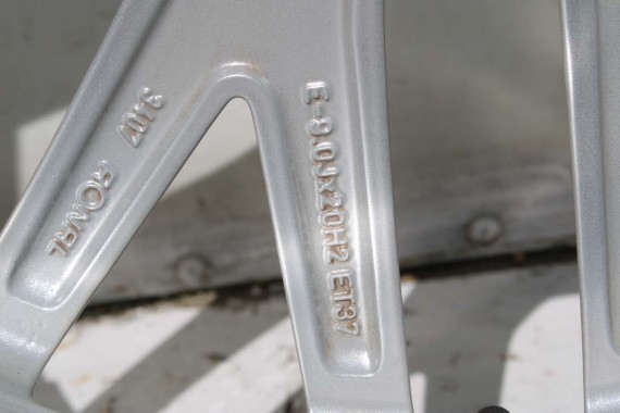 AUDI A8 4H D4 FELGI 20 cali 4H0601025BT OPONY LATO KOŁA felga 9J*20H2 ET37 opona GOODYEAR EAGLE F1 265/40/20 104Y 4H 4H0601025BT