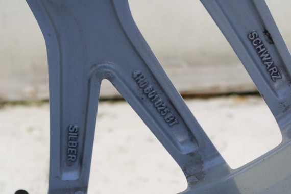 AUDI A8 4H D4 FELGI 20 cali 4H0601025BT OPONY LATO KOŁA felga 9J*20H2 ET37 opona GOODYEAR EAGLE F1 265/40/20 104Y 4H 4H0601025DC