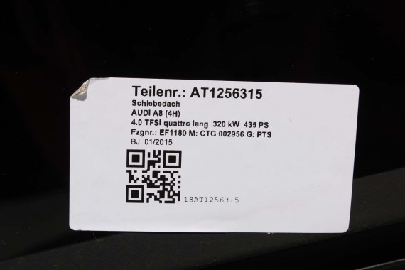 AUDI A8 LONG SZYBERDACH DACH SZKLANY 4H4877041E 4H4959591 4H solar 4H4877049 4H4877071 szkło 4H4877072 szyber panorama 4H4877041
