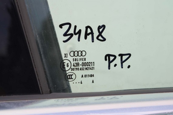 AUDI A8 4H D4 LONG LZ7G DRZWI PRAWE PRZÓD + TYŁ STRONA PRAWA przednie + tylne 2 sztuki LIFT 4H4833052D 4H0831052B Srebrny L5L5