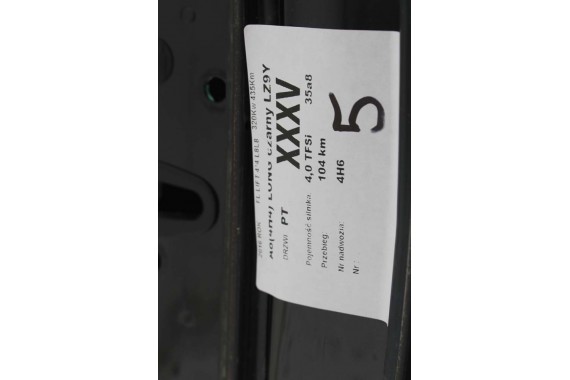 AUDI A8 4H D4 LONG LZ9Y DRZWI PRAWE PRZÓD + TYŁ STRONA PRAWA przednie + tylne 2 sztuki LIFT 4H4833051D 4H0831051B L8L8 Czarny