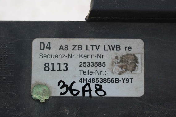 AUDI A8 D4 LISTWA PROGOWA 4H4853855B 4H4853856B 4H4 853 855 B próg 4H LY9T 0E0E 4H4853859B 4H48538860B LONG 4H4853855B 4H4853855