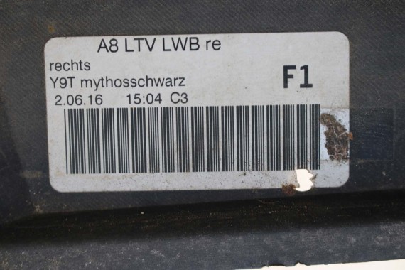 AUDI A8 D4 LISTWA PROGOWA 4H4853855B 4H4853856B 4H4 853 855 B próg 4H LY9T 0E0E 4H4853859B 4H48538860B LONG 4H4853855B 4H4853855