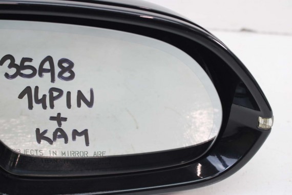 AUDI A8 LUSTERKO DRZWI PRAWE 14 +2 pin L8L8 LZ9Y Czarny zewnętrzne 16 pinów kabli 4H fotochrom 4H1857410M 4H0857536G 4H1857410N