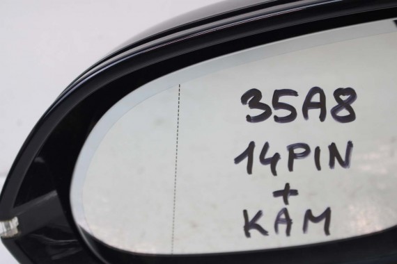 AUDI A8 LUSTERKO DRZWI LEWE 14 +2 pin L8L8 LZ9Y czarny zewnętrzne 16 pinów kabli 4H fotochrom 4H1857409N 4H0857535E 4H1857409M