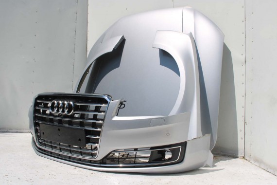 AUDI A8 4H LIFT PRZÓD Matrix maska błotniki zderzak pas przedni lampy wzmocnienie błotnik lampa LZ7G srebrny D4 4H0941035 L5L5