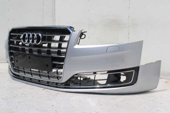 AUDI A8 4H LIFT PRZÓD Matrix maska błotniki zderzak pas przedni lampy wzmocnienie błotnik lampa LZ7G srebrny D4 4H0941035 L5L5