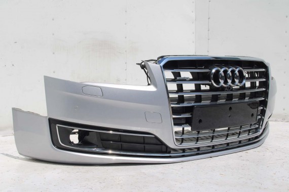 AUDI A8 4H LIFT PRZÓD Matrix maska błotniki zderzak pas przedni lampy wzmocnienie błotnik lampa LZ7G srebrny D4 4H0941035 L5L5