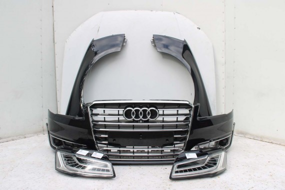 AUDI A8 4H LIFT PRZÓD Matrix maska błotniki zderzak pas przedni lampy wzmocnienie błotnik lampa LZ9Y czarny D4 4H0941035 L8L8 FL