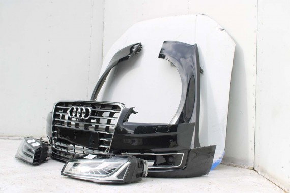 AUDI A8 4H LIFT PRZÓD Matrix maska błotniki zderzak pas przedni lampy wzmocnienie błotnik lampa LZ9Y czarny D4 4H0941035 L8L8 FL