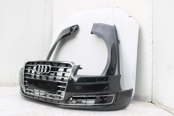 AUDI A8 4H LIFT PRZÓD Matrix maska błotniki zderzak pas przedni lampy wzmocnienie błotnik lampa LZ9Y czarny D4 4H0941035 L8L8 FL