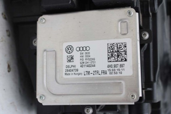 AUDI A8 4H LIFT PRZÓD Matrix maska błotniki zderzak pas przedni lampy wzmocnienie błotnik lampa LZ9Y czarny D4 4H0941035 L8L8 FL