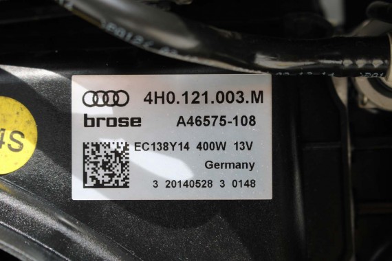 AUDI A8 4H LIFT PAS PRZEDNI PRZÓD 4.0 TFSi WZMOCNIENIE BELKA CHŁODNICE WENTYLATORY 4H0959455AC 4H0959455AB 4H0121251B 4H0260401F