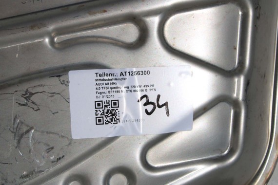 AUDI A8 WYDECH TŁUMIK 4.0 TFSi 4H0253078BK 4H0253611Q 4H0253612Q 4H0253411F 4H D4 4H0253409N 4H0253409BB 4H0253078BK 4H0253611Q