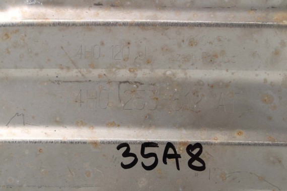 AUDI A8 WYDECH TŁUMIK 4.0 TFSi 4H0253078CD 4H0253611Q 4H0253612Q 4H0253411F 4H D4 4H0253409N 4H0253409BB 4H0253078BK 4H0253611Q