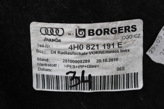 AUDI A8 4H NADKOLE PRZEDNIE PRZÓD 4H0821171L 4H0821172L 4H0821191E 4H0821192E 4H0821171 4H0821171 4H0821172 4H0821191 4H0821192