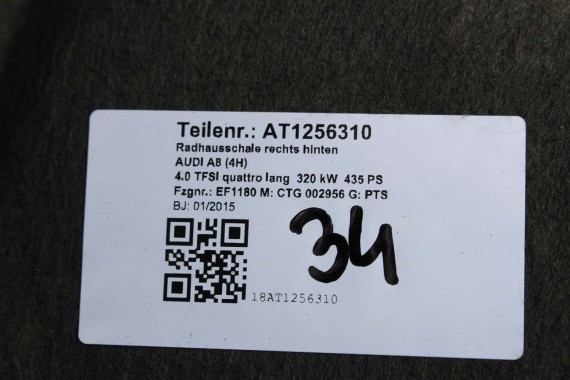 AUDI A8 NADKOLE TYLNE TYŁ 4H d4 4H4 4H0810171 4H0810172 4H0810171B 4H0810172B 4H0810171D 4H0810172D 4H0810172E 4H0 810 171 172
