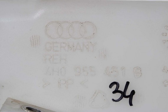 AUDI A8 ZBIORNIK PŁYNU SPRYSKIWACZY 4H0955451B 4H0955451C 4H0955453 4H0955453A 4H0955453B 4H0955453C D4 2010-2017 4H0955453B