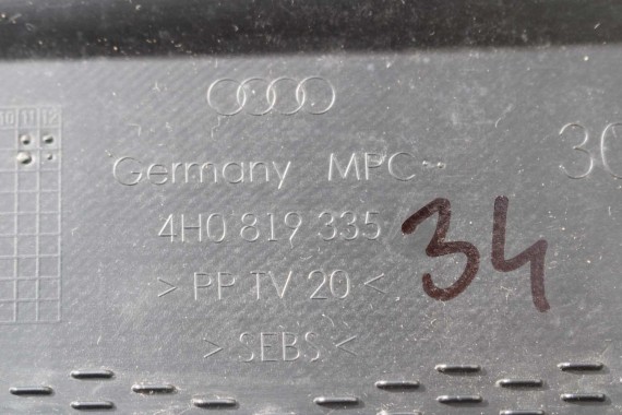 AUDI A8 D4 LISTWA OSŁONA NAKŁADKA 4H0819335 4H0819336 4H0 819 335 4H0 819 336 4H FL LIFT 2 szt. komplet lewa + prawa 4H0819335