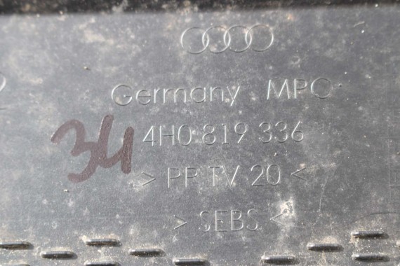 AUDI A8 D4 LISTWA OSŁONA NAKŁADKA 4H0819335 4H0819336 4H0 819 335 4H0 819 336 4H FL LIFT 2 szt. komplet lewa + prawa 4H0819335