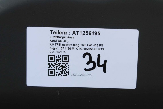 AUDI A8 OBUDOWA FILTR POWIETRZA 4H0133824S 4H0 133 824 4H D4 4.0 TFSi LIFT 4H0133824S 4H0133824S 4H0133824S 4H0133824S 4H0133824