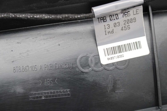 AUDI A5 SPORTBACK BOCZEK BOCZKI DRZWI drzwiowe tapicerka skóra czarny 8T 8T8 8T1867103 8T1867104 8T8867103 8T8867104 8T1867103