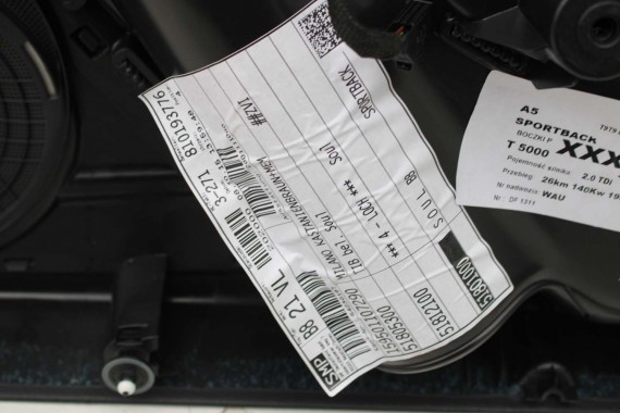 AUDI A5 SPORTBACK BOCZEK BOCZKI DRZWI drzwiowe tapicerka skóra czarny 8T 8T8 8T1867103 8T1867104 8T8867103 8T8867104 8T1867103