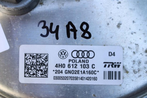 AUDI A8 4H SERWO 4H0612103C + POMPA HAMULCOWA hamulca z pompą VwAG 8K0611021 8K0611301A 8K0611357 D4 4H0 612 103 C 4H0 612 107