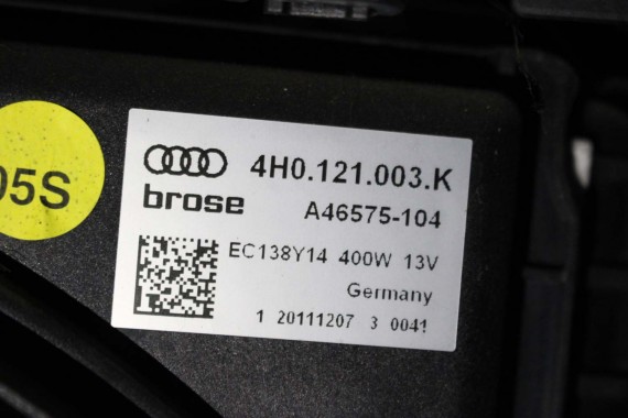 AUDI A8 PAS PRZEDNI WZMOCNIENIE PRZÓD wentylatory chłodnica wody klimatyzacji belka zamek 3.0 TFSi 4H D4 4H0959455R 4H0959455S