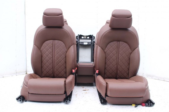 AUDI A8 LONG FOTELE KOMPLET FOTELI siedzeń siedzenia tapicerka 4H D4 4H0 4H4 wentylowane przód + tył przód FL LIFT