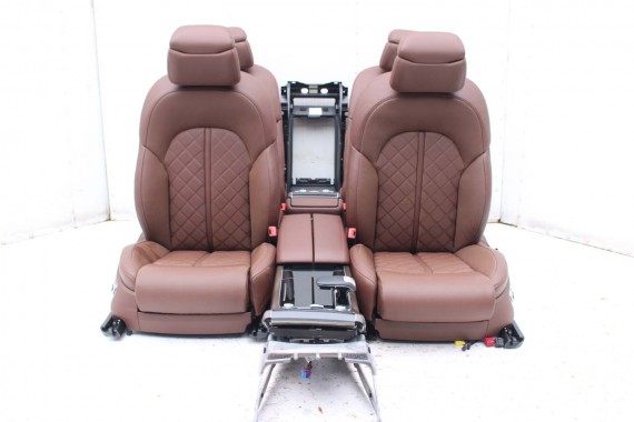 AUDI A8 LONG FOTELE KOMPLET FOTELI siedzeń siedzenia tapicerka 4H D4 4H0 4H4 wentylowane przód + tył przód FL LIFT