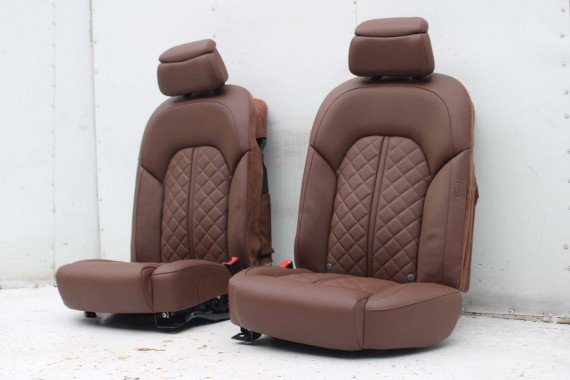 AUDI A8 LONG FOTELE KOMPLET FOTELI siedzeń siedzenia tapicerka 4H D4 4H0 4H4 wentylowane przód + tył przód FL LIFT
