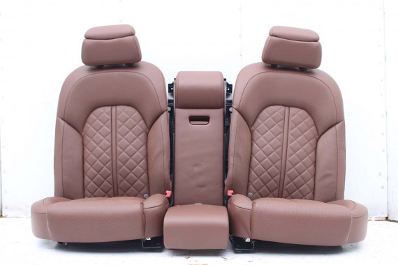 AUDI A8 LONG FOTELE KOMPLET FOTELI siedzeń siedzenia tapicerka 4H D4 4H0 4H4 wentylowane przód + tył przód FL LIFT