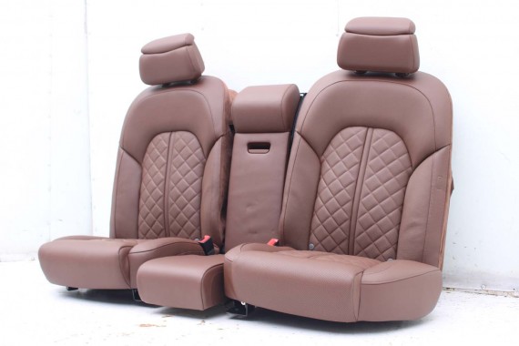 AUDI A8 LONG FOTELE KOMPLET FOTELI siedzeń siedzenia tapicerka 4H D4 4H0 4H4 wentylowane przód + tył przód FL LIFT