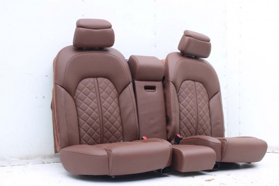 AUDI A8 LONG FOTELE KOMPLET FOTELI siedzeń siedzenia tapicerka 4H D4 4H0 4H4 wentylowane przód + tył przód FL LIFT