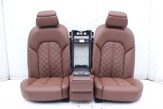 AUDI A8 LONG FOTELE KOMPLET FOTELI siedzeń siedzenia tapicerka 4H D4 4H0 4H4 wentylowane przód + tył przód FL LIFT