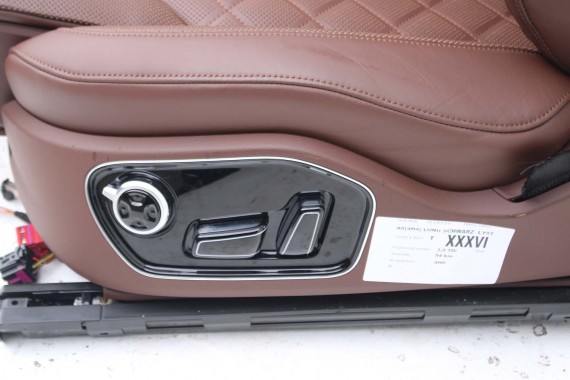 AUDI A8 LONG FOTELE KOMPLET FOTELI siedzeń siedzenia tapicerka 4H D4 4H0 4H4 wentylowane przód + tył przód FL LIFT