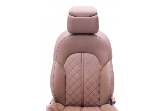 AUDI A8 LONG FOTELE KOMPLET FOTELI siedzeń siedzenia tapicerka 4H D4 4H0 4H4 wentylowane przód + tył przód FL LIFT