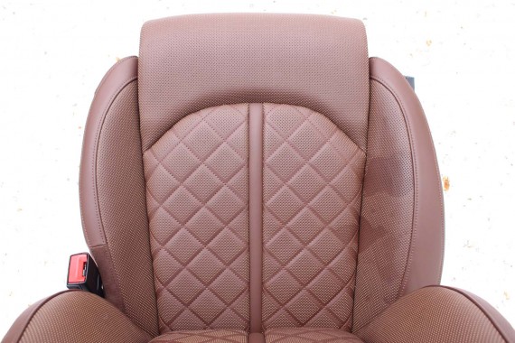 AUDI A8 LONG FOTELE KOMPLET FOTELI siedzeń siedzenia tapicerka 4H D4 4H0 4H4 wentylowane przód + tył przód FL LIFT