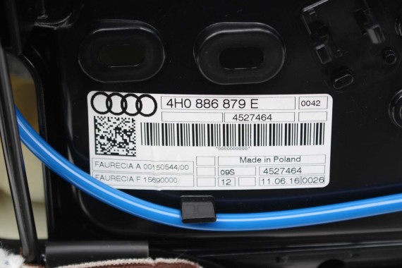 AUDI A8 LONG FOTELE KOMPLET FOTELI siedzeń siedzenia tapicerka 4H D4 4H0 4H4 wentylowane przód + tył przód FL LIFT