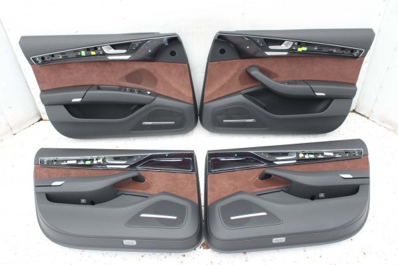 AUDI A8 LONG FOTELE KOMPLET FOTELI siedzeń siedzenia tapicerka 4H D4 4H0 4H4 wentylowane przód + tył przód FL LIFT