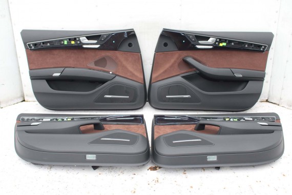 AUDI A8 LONG FOTELE KOMPLET FOTELI siedzeń siedzenia tapicerka 4H D4 4H0 4H4 wentylowane przód + tył przód FL LIFT