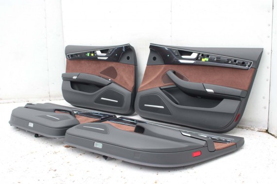 AUDI A8 LONG FOTELE KOMPLET FOTELI siedzeń siedzenia tapicerka 4H D4 4H0 4H4 wentylowane przód + tył przód FL LIFT