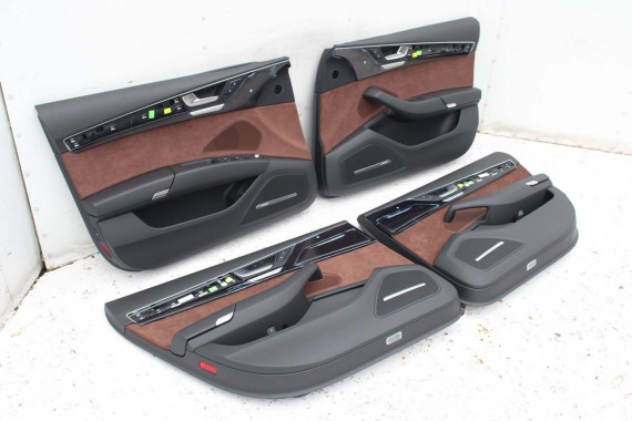 AUDI A8 LONG FOTELE KOMPLET FOTELI siedzeń siedzenia tapicerka 4H D4 4H0 4H4 wentylowane przód + tył przód FL LIFT