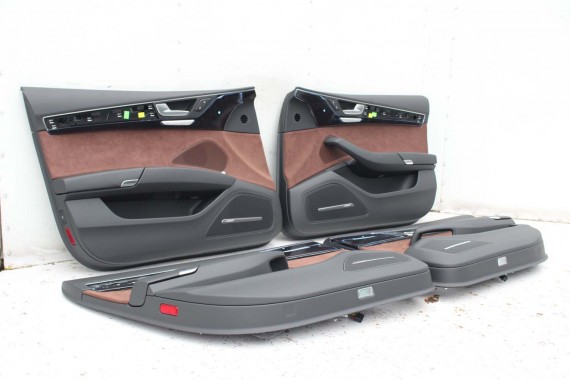 AUDI A8 LONG FOTELE KOMPLET FOTELI siedzeń siedzenia tapicerka 4H D4 4H0 4H4 wentylowane przód + tył przód FL LIFT